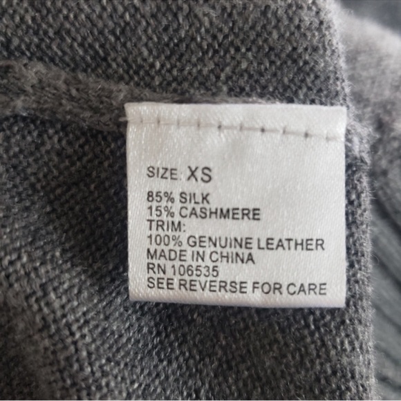 Firth cashmere silk waterfall sweater cardigan tunic top wrap blouse - Picture 9 of 11